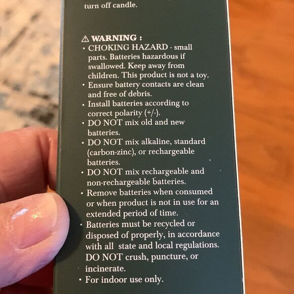 One 2-Pack Taper Candles Realistic Flicker available: White-4; Green-2; Mauve-2 - Picture 8 of 10